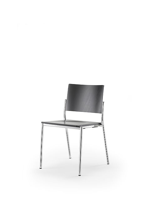 listo | chaise deux-pièces | teintée noir