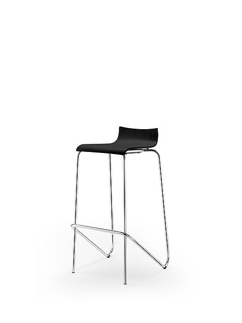 aticon barstool | black stained shell