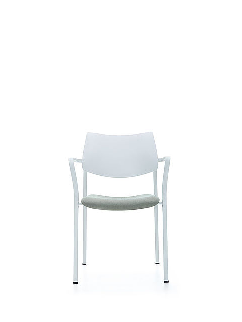 Branka by AKABA | white | upholstered seat