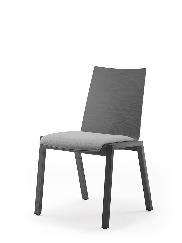 PAN | chaise 4-pieds | assise garnie
