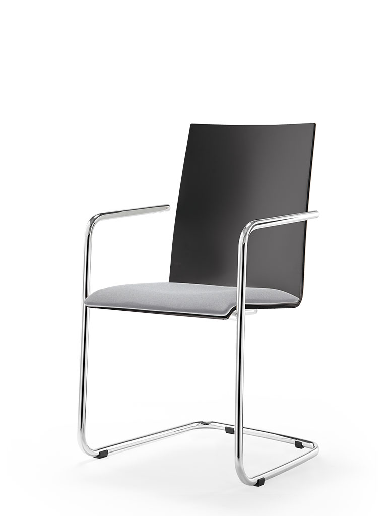 logochair swing | cantilever chair | upholstered seat