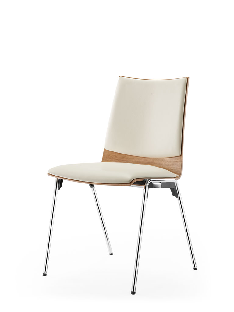 logochair four-legged chair | upholstered seat and backrest